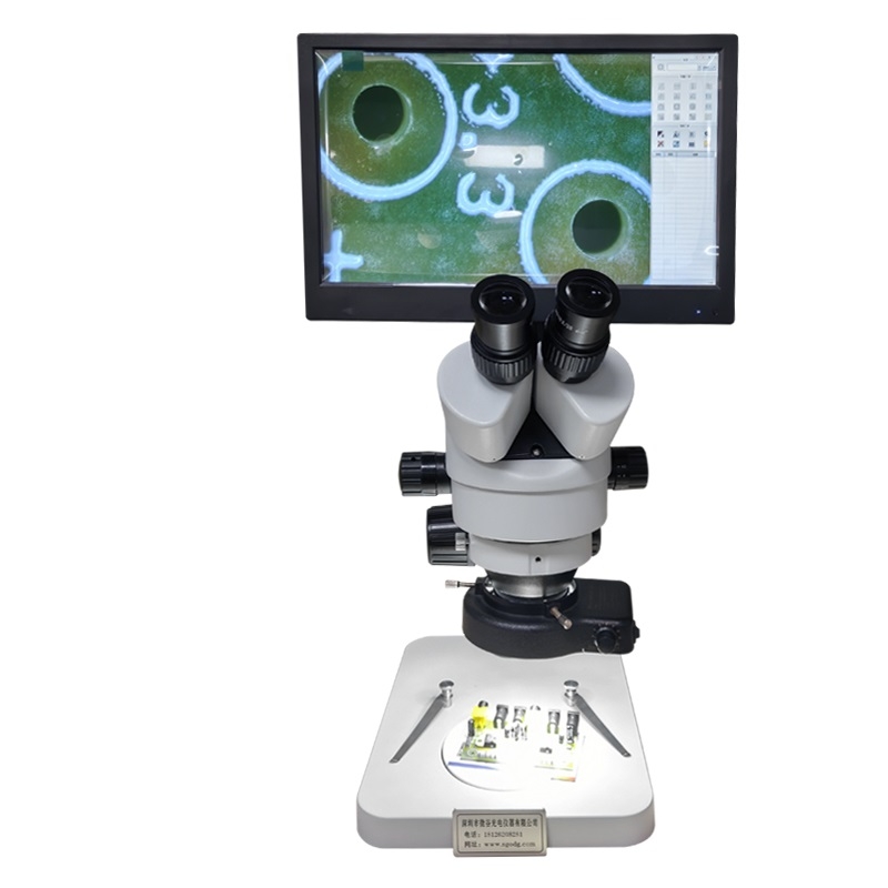 三目体视显微镜WG-SZMN45TRB4+一体显示器